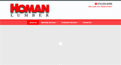 Desktop Screenshot of homanlumber.com